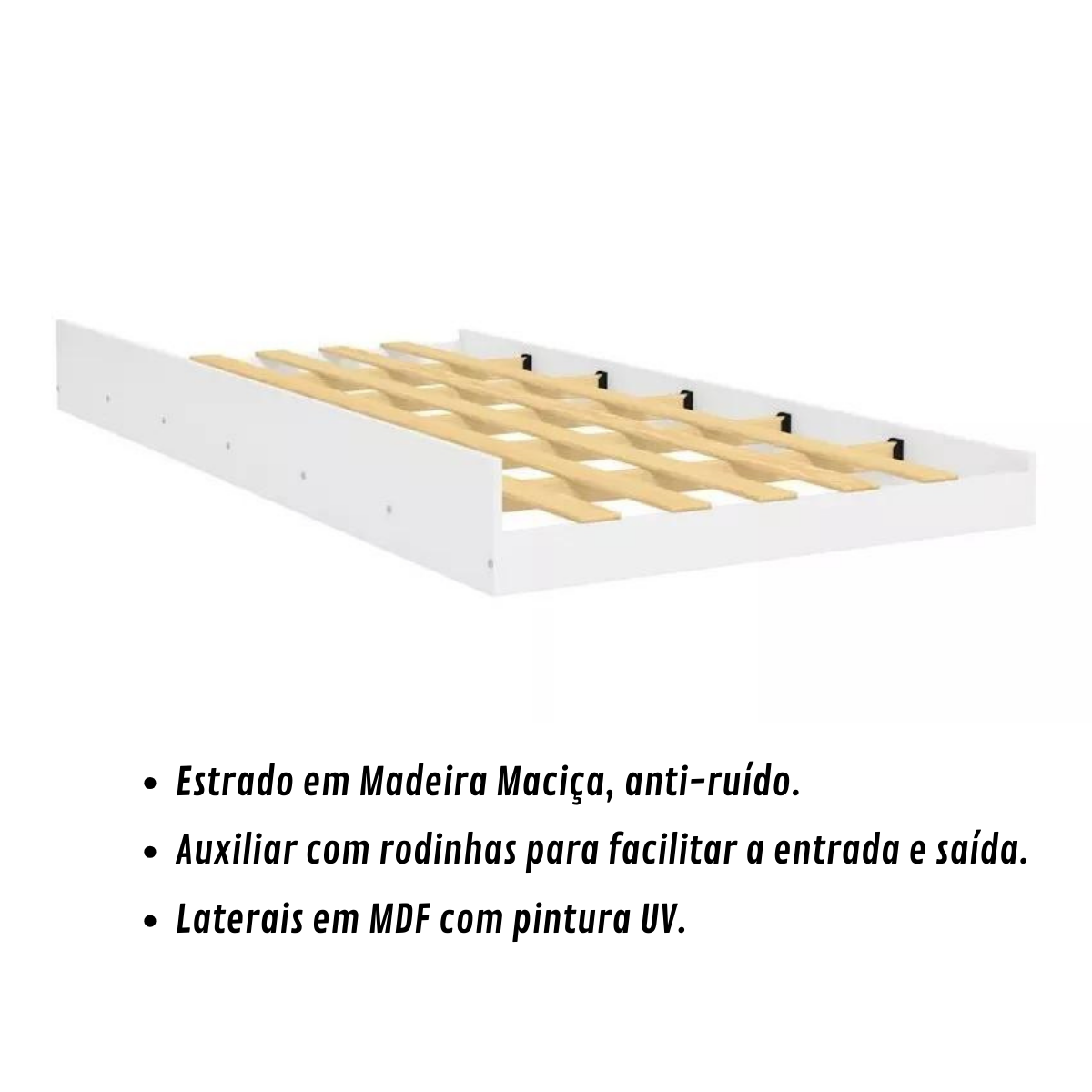 Treliche Beliche com Cama Auxiliar Reforçada Pérola Fênix - 6