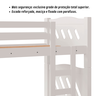 Treliche Beliche com Cama Auxiliar Reforçada Pérola Fênix - 5