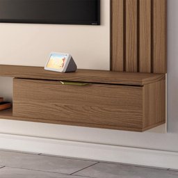 Painel Home Suspenso Solus Tv até 70 Polegadas Castanho/off White - 3