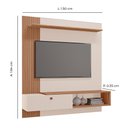 Ver imagem 2 de Painel para TV de até 55 polegadas Yasmim 100% em MDF Tuboarte Off White Rippas