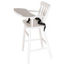 Ver imagem 1 de Cadeirão Infantil em Madeira Cor Branco Fosco 93cm - 50381