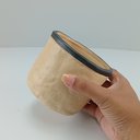 Ver mais imagens de Cachepô  Decorativo Vaso Enfeite 10x12x12cm Cerâmica Bege