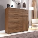 Ver imagem 4 de Cômoda New Vitoria 8 Gavetas com Sapateira - Benetil