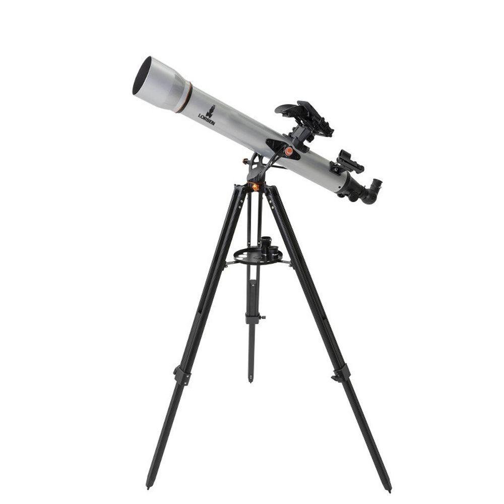 Telescópio Refrator Lorben Smartphone 80mm F/11 900mm Lente Barlow com Tripé - 10