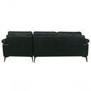 Ver imagem 3 de Sofá de Couro Asti 3 Lugares com Chaise Direita Green Bicolor - Mempra Design