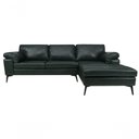 Ver imagem 2 de Sofá de Couro Asti 3 Lugares com Chaise Direita Green Bicolor - Mempra Design