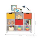 Ver imagem 2 de Nicho Organizador com Rodízios Branco (1478.5) + Kit 3 Gavetas Coloridas (1479.46)