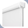 Persiana Cortina Rolo Tecido Blackout Liso Branco 1,40m X 1,40m - Sala Quarto Escritório - Blecaute - 1