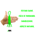 Ver imagem 1 de Cordão de Algodão Trancelim 6mm para Artesanato e Macrame Verde Neon