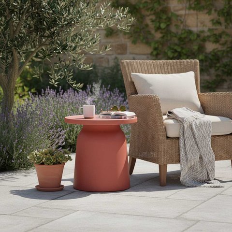 Mesa de Apoio Orgânica Jardim 47cm Decoração Amanhecer Rivatti
