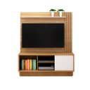 Ver imagem 3 de Estante Home Tv até 42 Pol Nicho Porta 150x175cm Natural