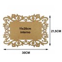 Ver imagem 2 de Kit com 6 Molduras em Mdf Retangular Lisa Margaridas Tamanho:30x21,5cm Cod:kitplm011