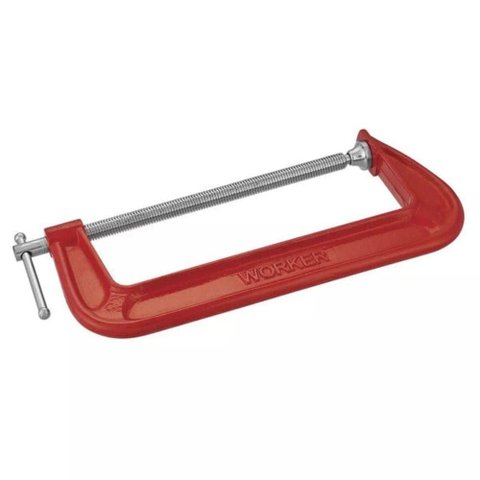 Grampo Tipo C 5 pol 127 mm Ferro Fundido Alta Precisao Worker 988707