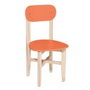 Ver imagem 3 de Kit 2 Cadeiras Colorê Infantil Assento e Encosto Laranja Base em Madeira Maciça Pinus