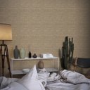 Ver imagem 2 de Kit 10 Metros - Papel de Parede Adesivo Decorativo Efeito Linho Minimalista
