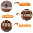 Ver imagem 4 de Mesa para Sala de Jantar Patros 220cm Moderna Mobília Cinamomo Imbuia/off White