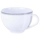 Ver imagem 3 de Jogo 6 Xícaras com Pires 250ml Porcelana Decorada Tramontina Azzura Servir Café Chá