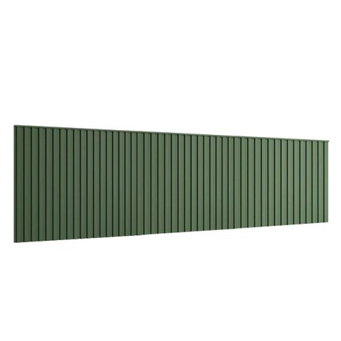 Cabeceira Ripada para Cama Super King 400cm 100% Mdf Cor:musgo