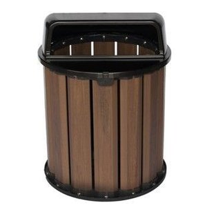 Lixeira Ibiara 50cm Preta - 67l