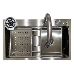 Cuba Gourmet Cascata Aço Inox 304 com Torneira Premium - 2