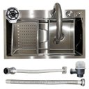 Ver imagem 3 de Cuba Gourmet Cascata Aço Inox 304 com Torneira Premium