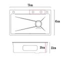 Ver imagem 5 de Cuba Gourmet Cascata Aço Inox 304 com Torneira Premium