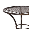 Mesa Para Jardim Redonda Área Externa Em Aço 4 Lugares - 2