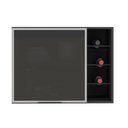 Ver imagem 2 de Armário Aéreo 80 cm 1 Porta Vidro Fumê com Adega Etna Poliman