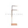 Porta Papel Higiênico De Piso Duplo Cipó Pingoo.casa - Dourado Rose - 2
