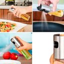 Ver imagem 7 de Kit 3 Porta Azeite Spray Galheteiro Dosador Aço Inox 100ml