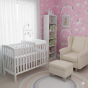 Ver imagem 3 de Trocador Portátil para Berço em Corino Branco Phoenix Baby Macio Higiênico Conforto Infantil Enxoval