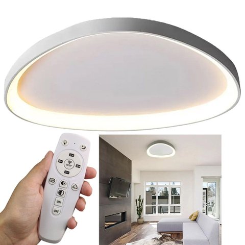 Luminaria Paflon Teto Led 3 em 1 Iluminaçao Ajustavel Controle Remoto Iluminaçao Decoraçao Sala Esta