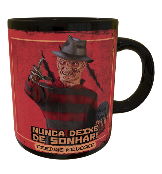 Caneca - Freddie Krueger: Te Incentivando - Preta - 2