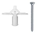 Ver imagem 1 de Bucha Drywall Fly 3 Gesso Kit 25 Parafusos Philips com Bucha