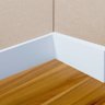 Kit 15 Barras Rodapé de Poliestireno 5cm de Altura Liso Branco (5x1x240cm) - Formix 3d - 6