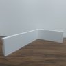 Kit 15 Barras Rodapé de Poliestireno 5cm de Altura Liso Branco (5x1x240cm) - Formix 3d - 7