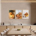 Ver imagem 2 de Kit 3 Quadros com Moldura Cozinha Frutas Decoração