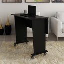 Ver imagem 1 de Mesa Escrivaninha Multiuso Dobrável Me4117 Preto Tecnomobili