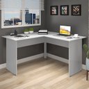 Ver imagem 1 de Mesa para Escritório em L Web15 135cm Espresso Móveis Cinza