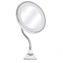 Ver imagem 1 de Espelho de Aumento com Led Base Flexível 35x18 Cm - Mimo Style - Bh19285