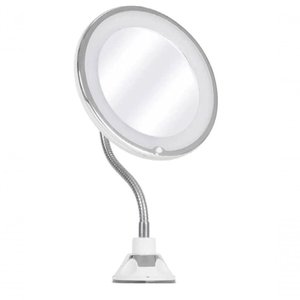 Espelho de Aumento com Led Base Flexível 35x18 Cm - Mimo Style - Bh19285