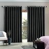 CORTINAS PRONTAS CORTA LUZ TECIDO BLEND 420X230 CM 6PRETO . - 2