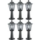 Ver imagem 1 de 6 Balizadores Luminárias de Chão Muro 44x18cm Preto Colonial Termoplástico Grega Dital