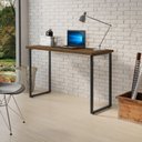 Ver imagem 2 de Mesa de Estudo Home Office Estilo Industrial Canela/preto
