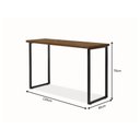 Ver imagem 3 de Mesa de Estudo Home Office Estilo Industrial Canela/preto