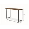 Mesa de Estudo Home Office Estilo Industrial Canela/preto - 3