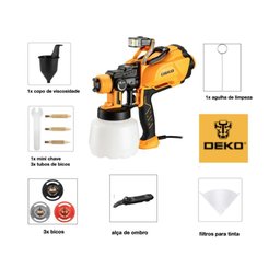 Pistola de Pintura Elétrica com Led 127v - 2