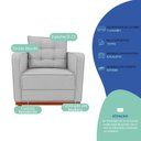 Ver imagem 4 de Kit 2 Poltronas Luxo Sala de Estar Bouclé Samuel