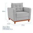 Ver imagem 3 de Kit 2 Poltronas Luxo Sala de Estar Bouclé Samuel