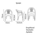 Ver imagem 2 de Cadeira Tramontina Iguape em Polipropileno Cinza Tramontina